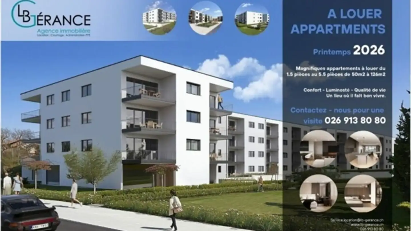 Wohnung mieten - 1726 Farvagny-le-Grand - Foto 2