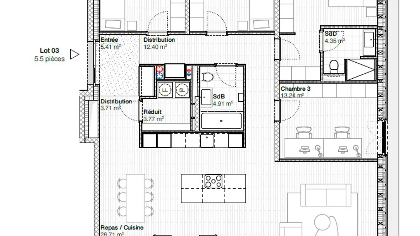 Appartamento in vendita - Rue De La Roulema 25, 1632 Riaz - Photo 4