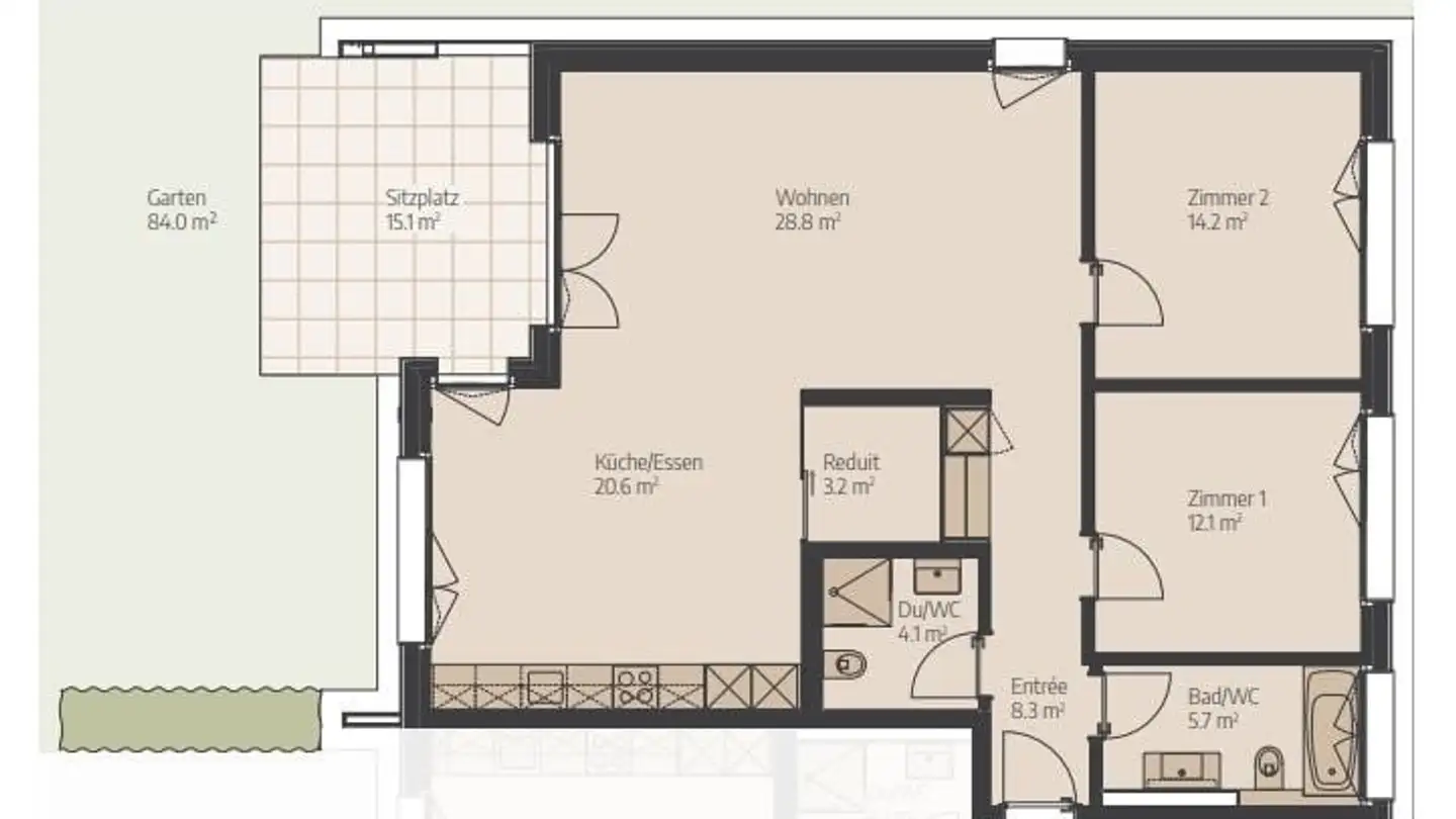 Wohnung mieten - Zilmattstrasse 105, 3255 Rapperswil BE