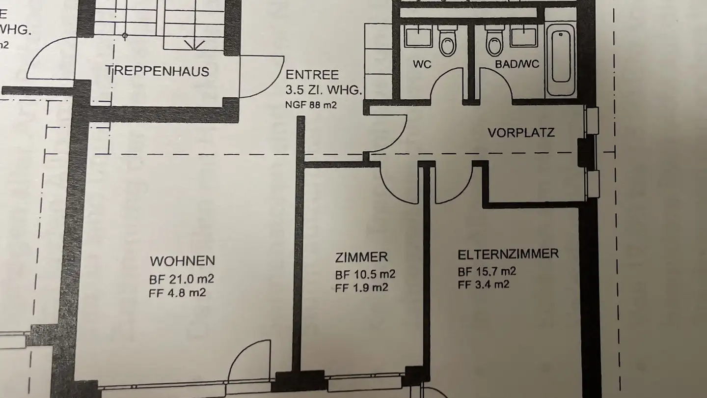 Stanza singola in affitto - Seewadelstrasse 13, 8444 Henggart - Photo 3