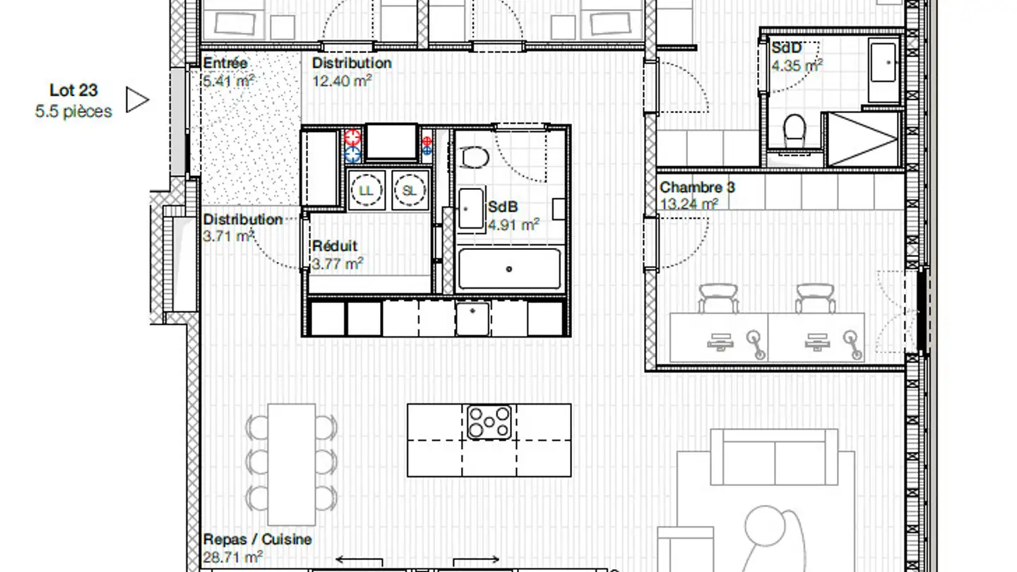 Appartamento in vendita - Rue De La Roulema 25, 1632 Riaz - Photo 4