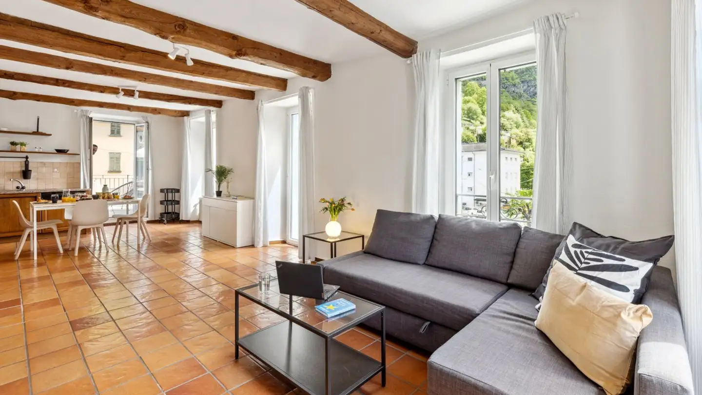 Möblierte Wohnung mieten - Via A. Giovannini 15, 6710 Biasca - Foto 3