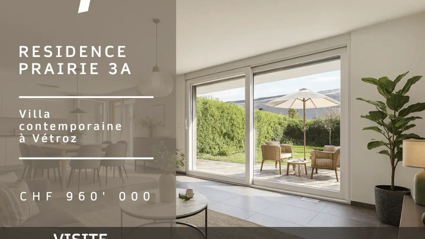 Maison en terrasse à vendre - Route De La Prairie 3a, 1963 Vétroz