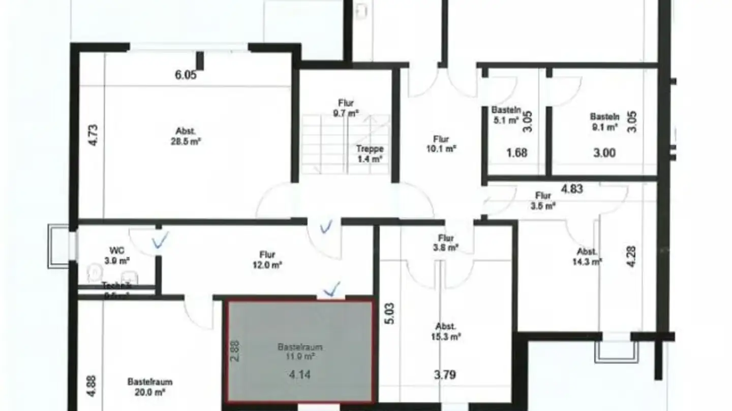 Cellar partition for rent - Stückstrasse 16, 5212 Hausen AG - Photo 3