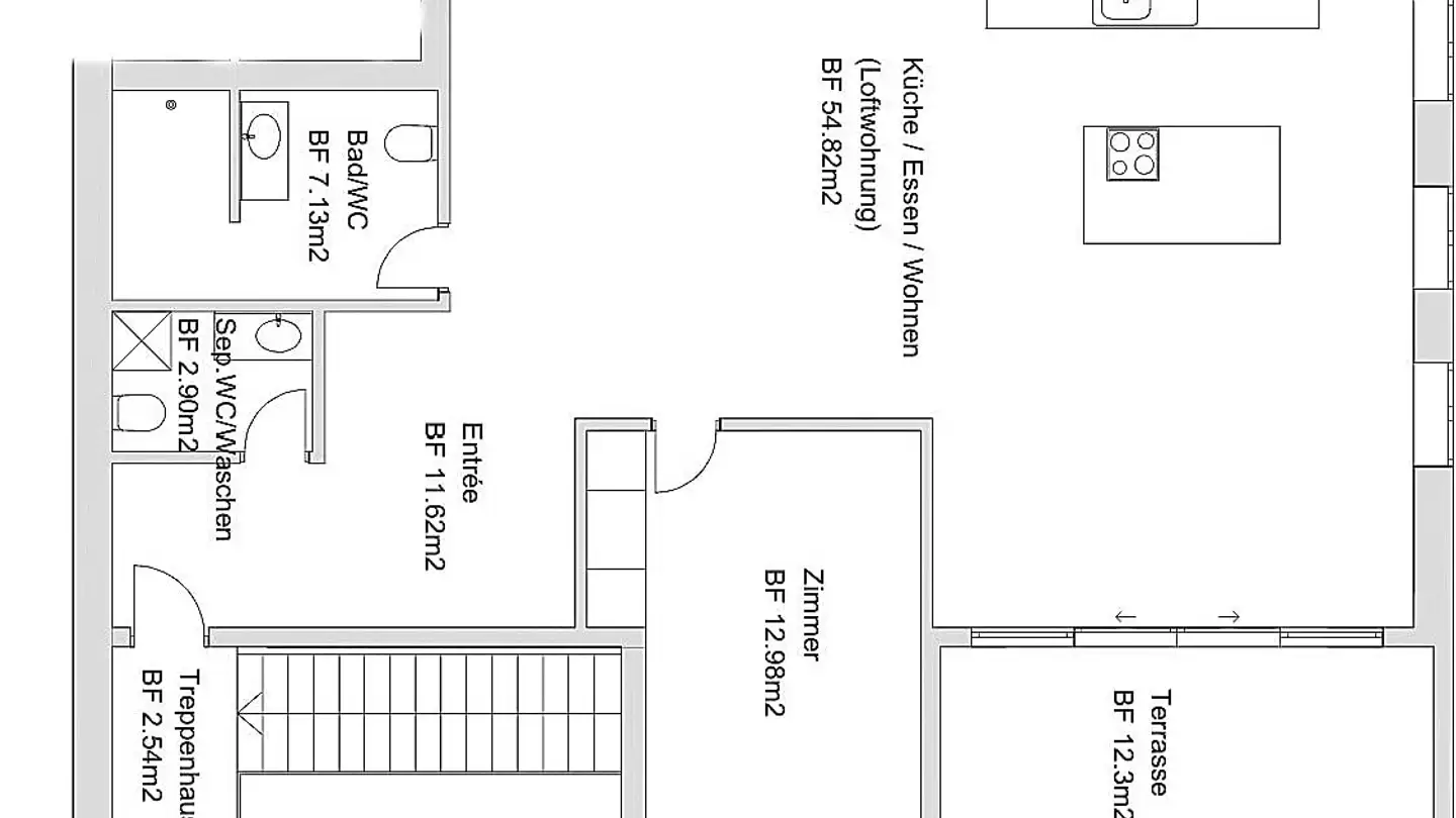 Dachgeschosswohnung mieten - Grünenstrasse 2, 3455 Grünen