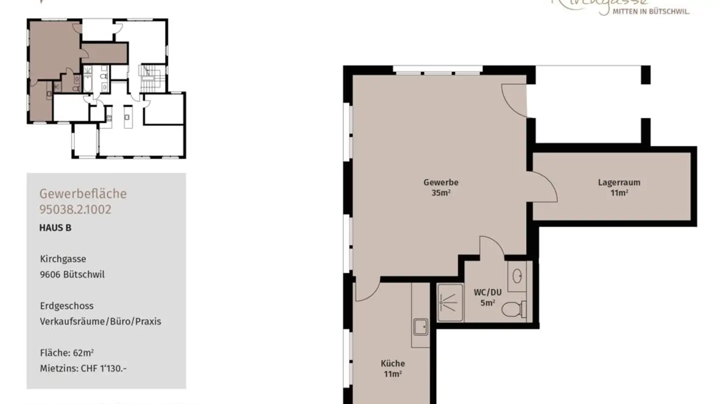 Commerciale in affitto - Kirchgasse 3, 9606 Bütschwil - Foto 4