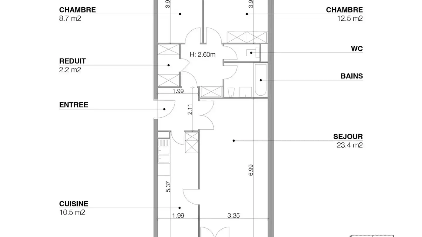 Appartement à louer - Route De Mon-Idée 57, 1226 Thônex