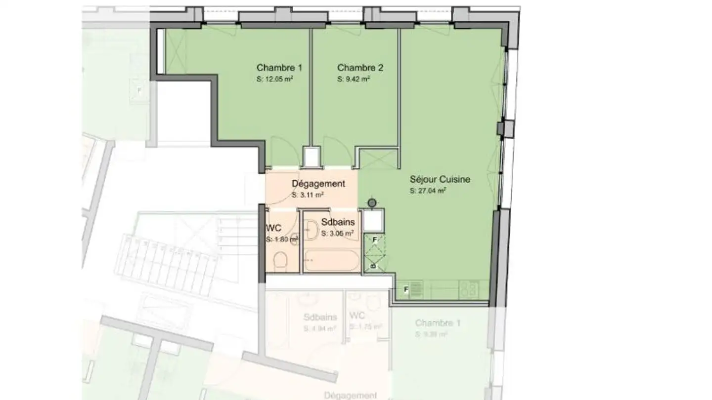 Appartement à louer - Chemin De Challendin 5, 1224 Chêne-Bougeries