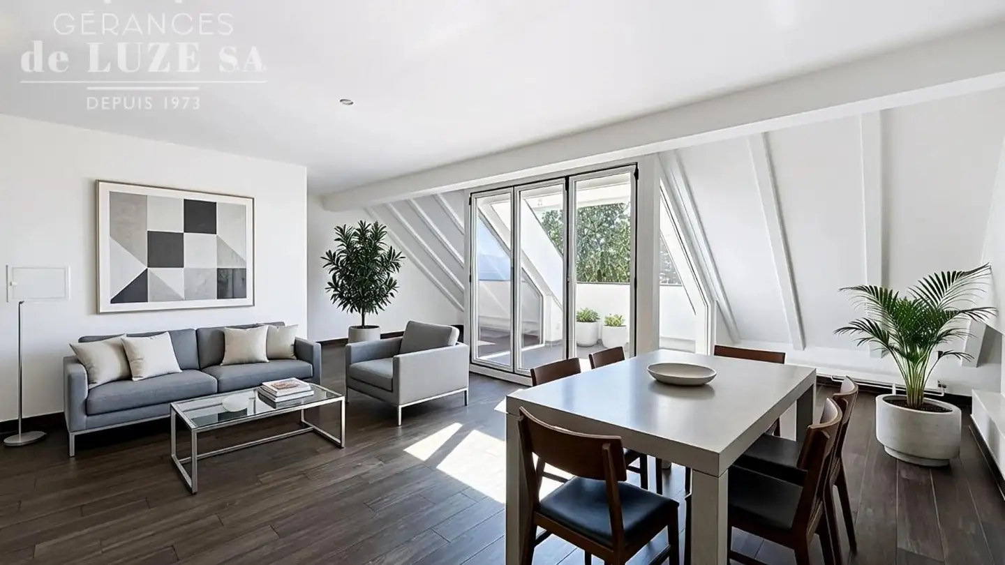 Penthouse mieten - Route du Village 25, 1112 Echichens - Foto 2