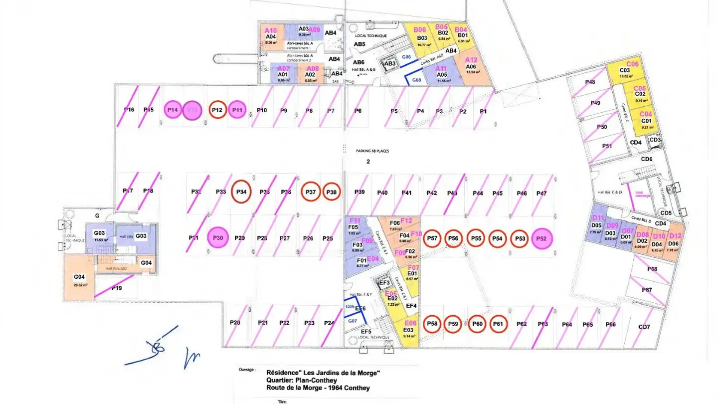 Outdoor parking space for rent - Rue Centrale 100, 1964 Conthey