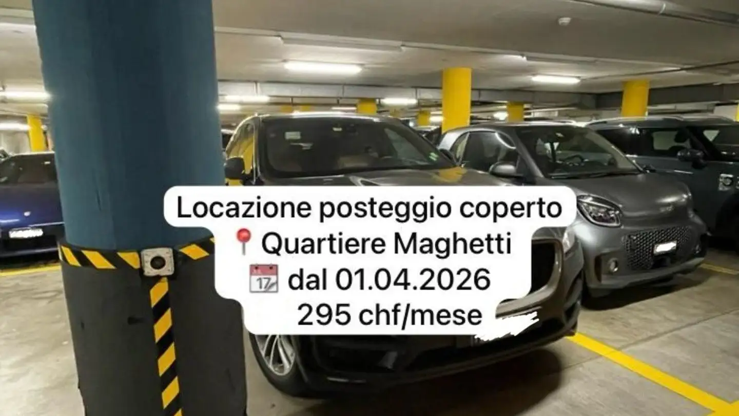 Underground parking space for rent - Maghetti, 6900 Lugano