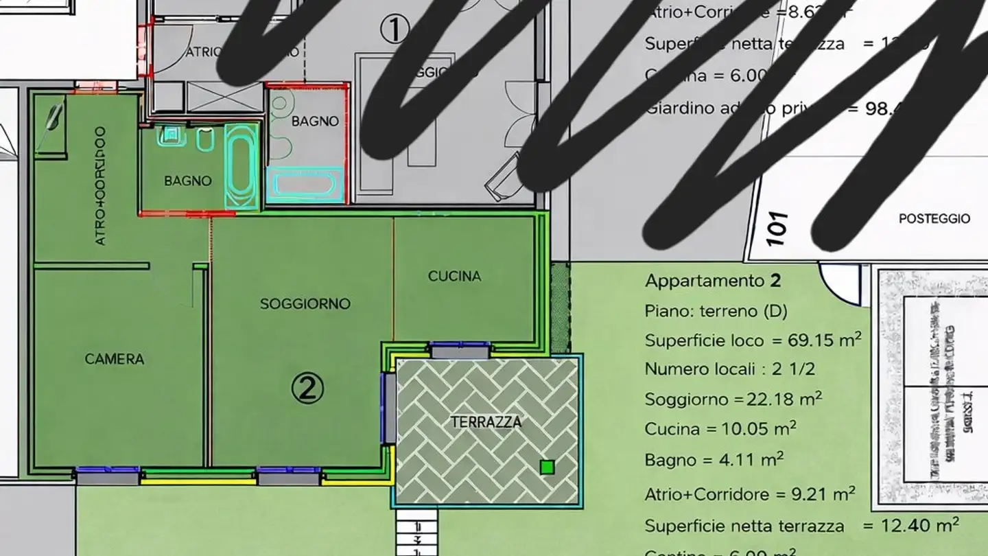 Wohnung mieten - Via Brughiera, 6598 Tenero - Foto 2