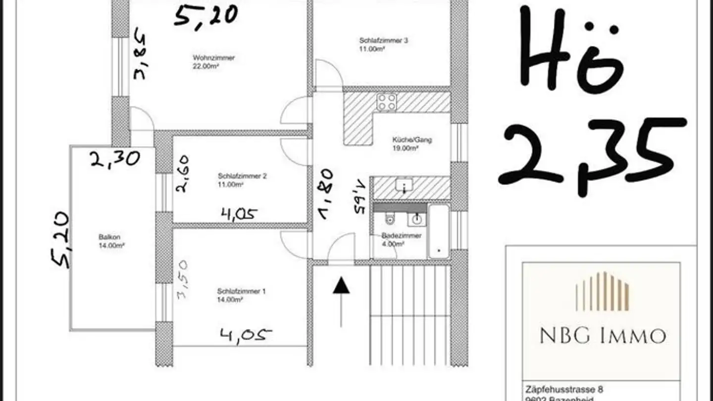 Chambre à louer - Zäpfehusstrasse 8, 9602 Bazenheid - Photo 3