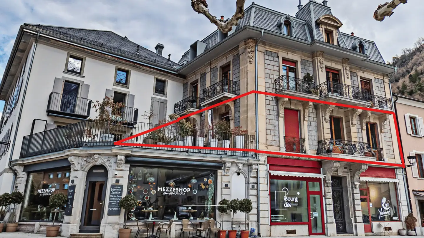 Terrassenwohnung mieten - Rue Du Bourg 10, 1920 Martigny - Foto 2