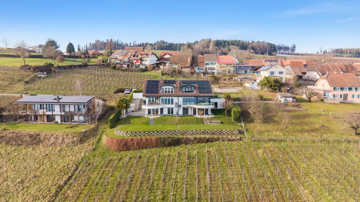 Maison en terrasse à vendre - Chemin Des Vignes 7, 1586 Vallamand - Photo 2