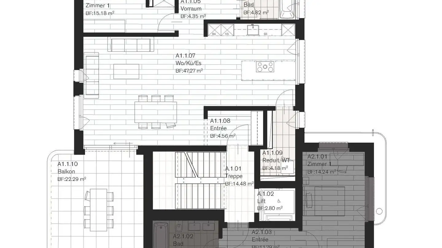 Appartement à louer - Sinserstrasse 8, 5646 Abtwil AG - Photo 2