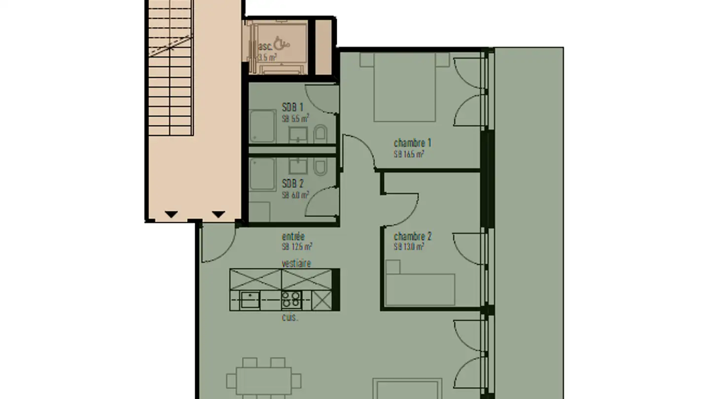Appartement à vendre - Impasse Du Ché, 3979 Grône - Photo 3
