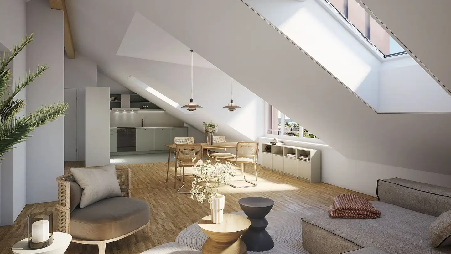 Dachgeschosswohnung mieten - Weberstrasse 102, 8400 Winterthur