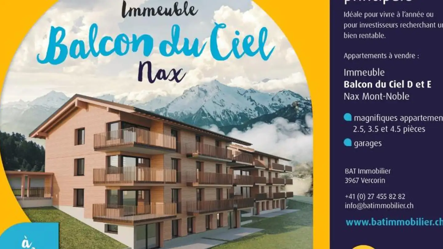Apartment for sale - La Barma, 1973 Nax