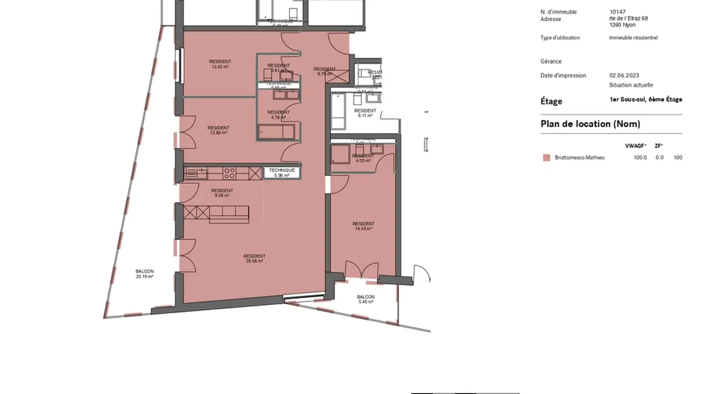 Wohnung mieten - Route de l'Etraz 68, 1260 Nyon - Foto 2