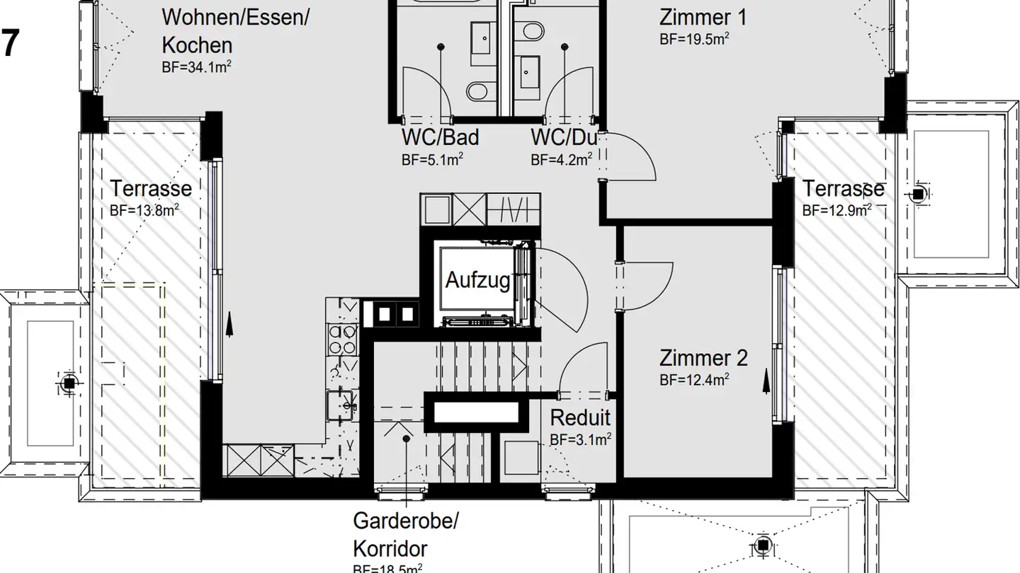 Attico in affitto - Roswiesenstrasse 133, 8051 Zürich - Photo 2