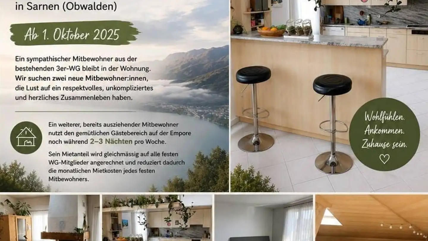 Chambre à louer - Kernserstrasse 25a, 6060 Sarnen