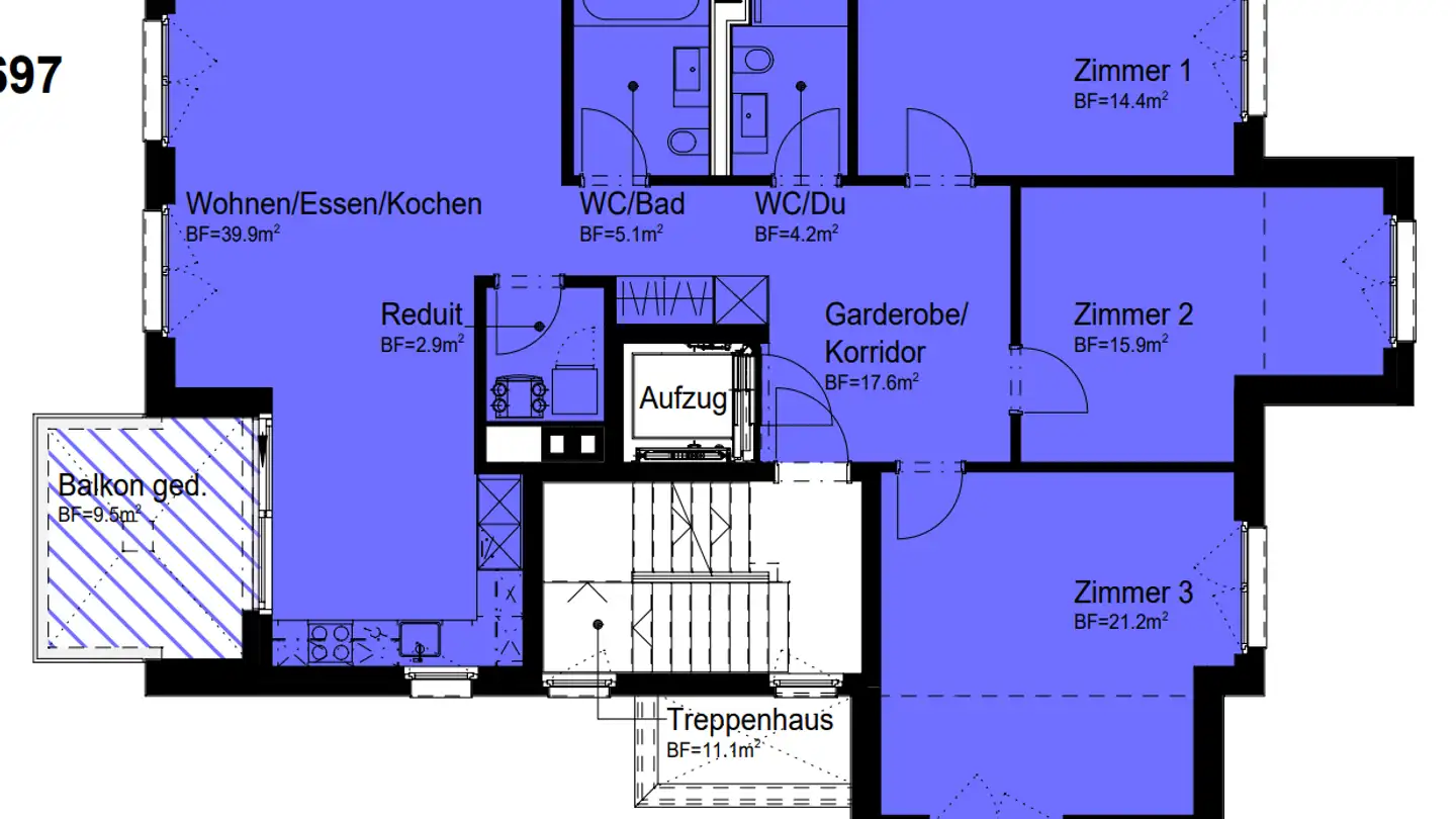 Appartamento in affitto - Roswiesenstrasse 133, 8051 Zürich - Photo 2