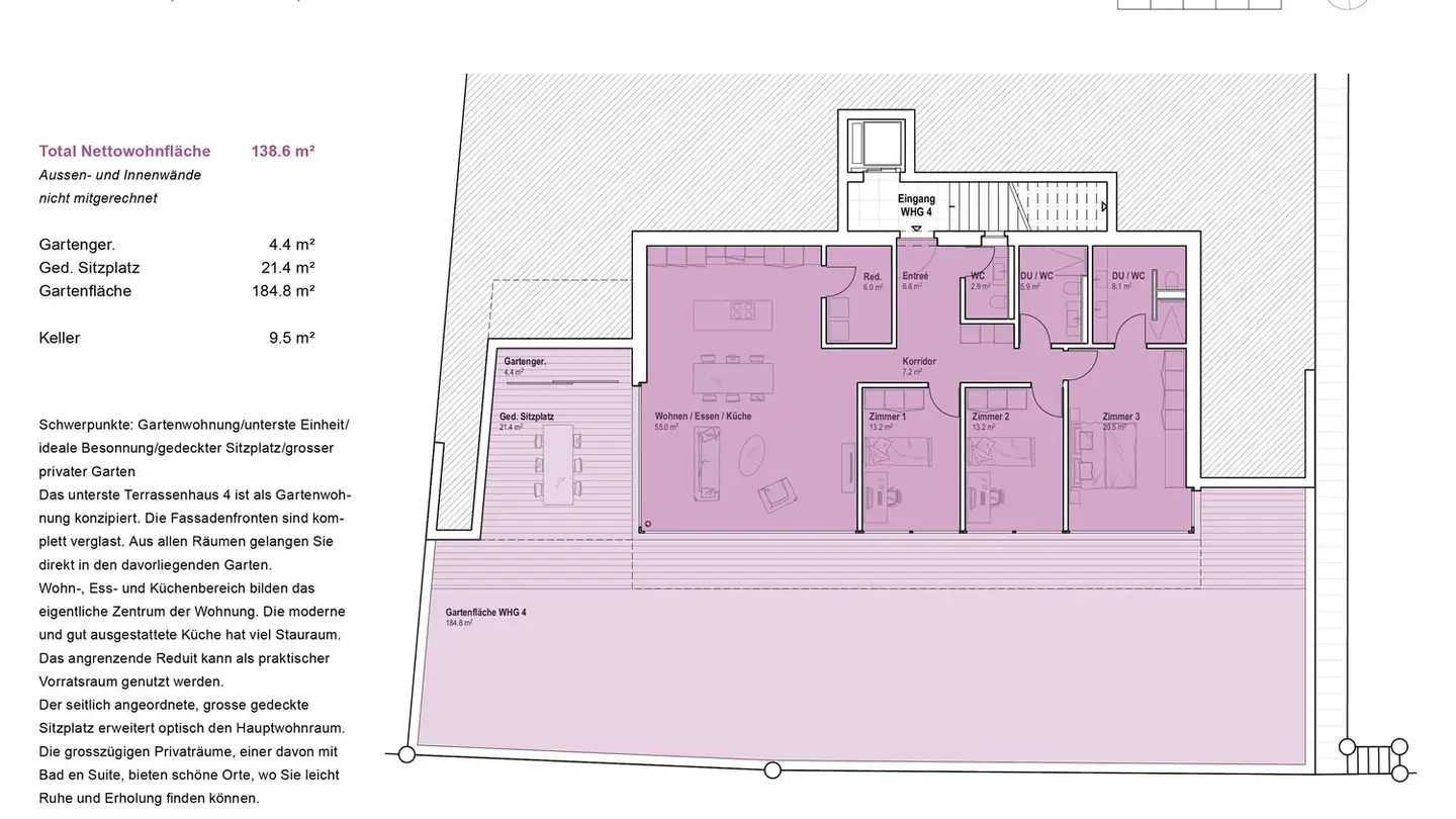 Appartamento a gradini in vendita - Höhewäg 12, 8197 Rafz - Photo 2