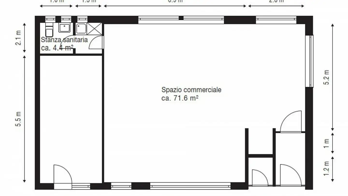 Spazio ufficio in affitto - Via Stazione 17b, 6760 Faido - Photo 4