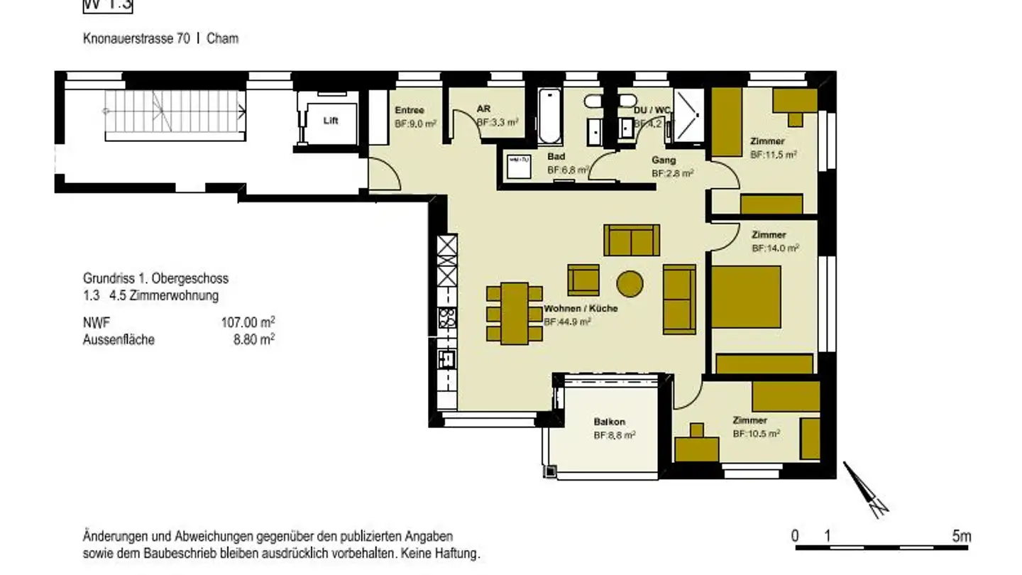 Apartment for rent - Knonauerstrasse 70, 6330 Cham