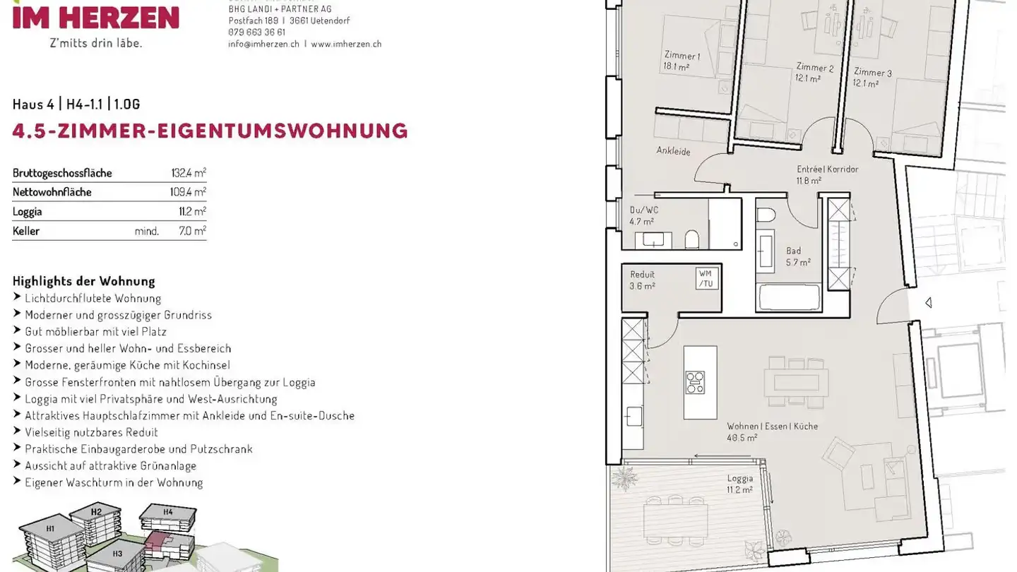 Apartment for rent - Dorfstrasse 39, 3661 Uetendorf - Photo 3