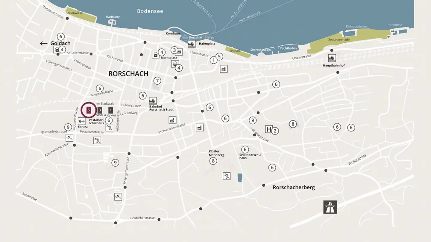 Parcheggio sotterraneo in affitto - Im Stadtwald 5, 9400 Rorschach - Photo 2