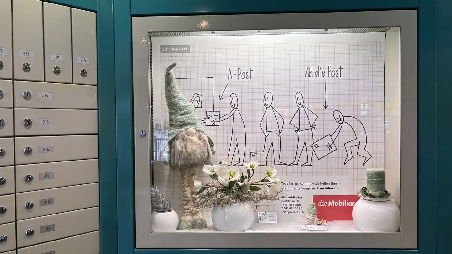 Werbefläche mieten - Dorfstrasse 6, 3715 Adelboden