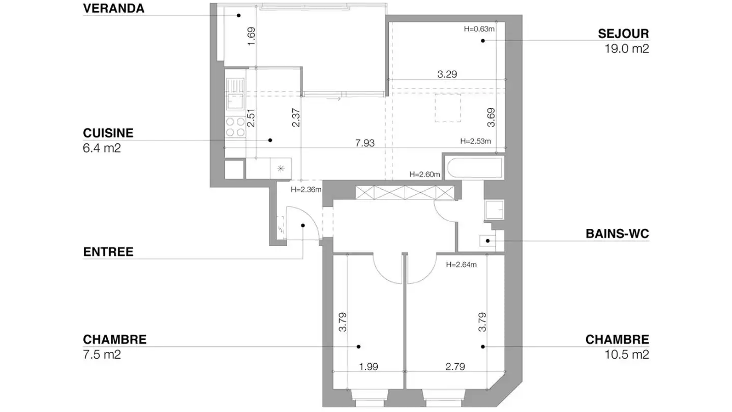 Apartment for rent - Avenue Du Mail 25, 1205 Genève