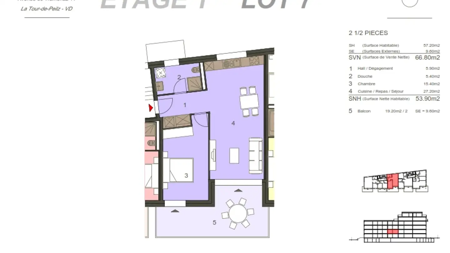 Appartement à vendre - Avenue De Traménaz, 1814 La Tour-de-Peilz - Photo 3