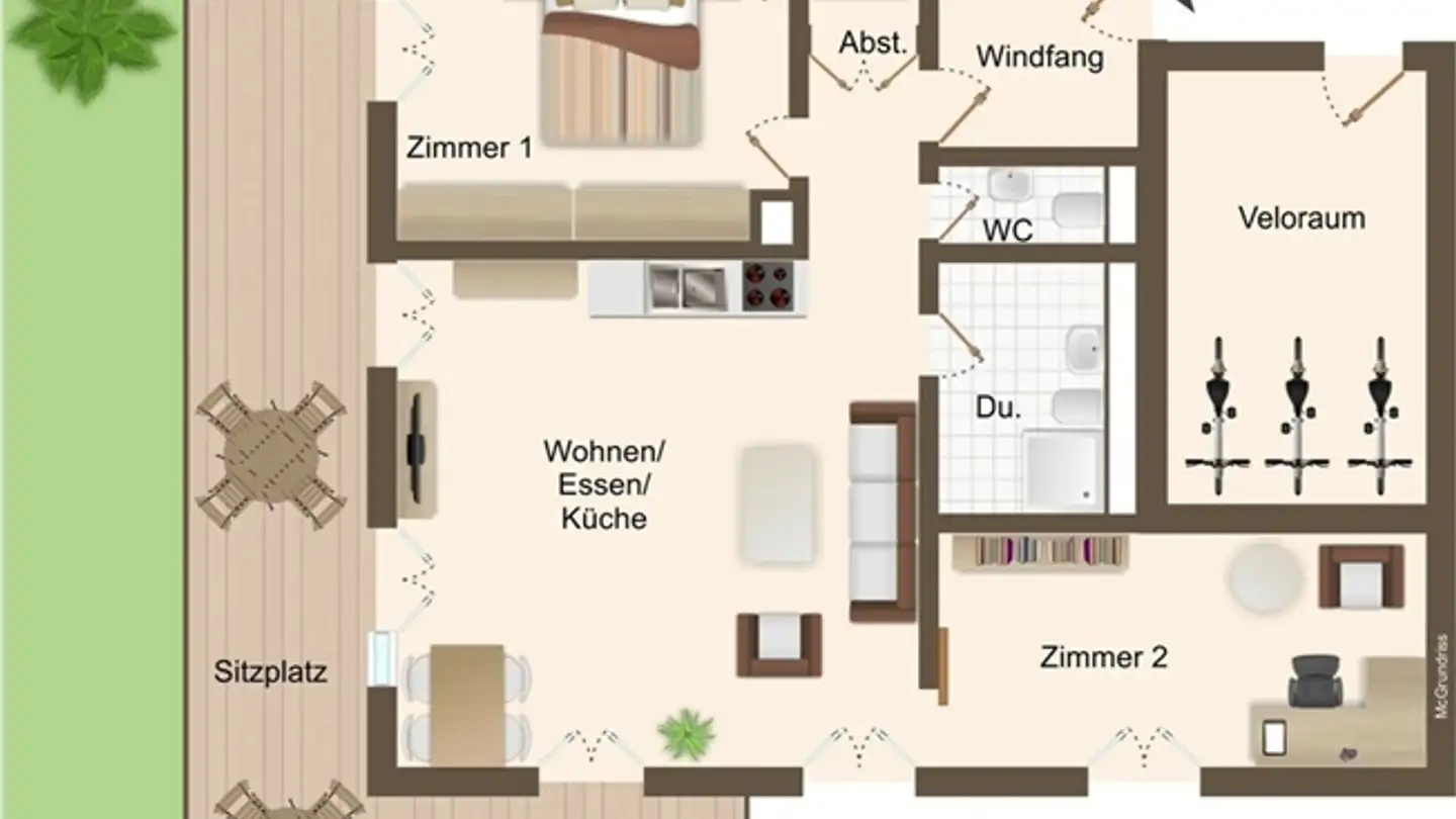 Appartement à louer - Rosenweg 9, 4303 Kaiseraugst - Photo 2