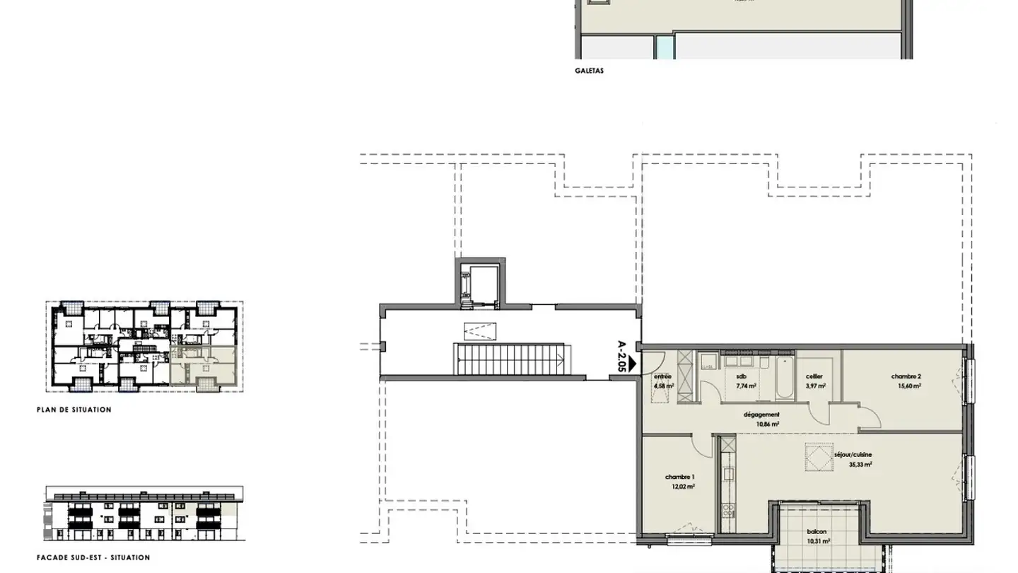 Wohnung mieten - Route de l'Eglise, 1678 Siviriez - Foto 4