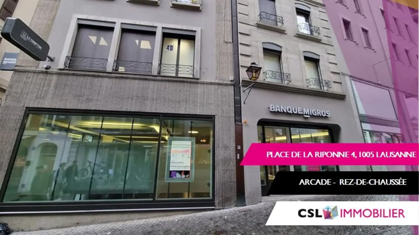 Commercial for rent - Place De La Riponne 4, 1005 Lausanne