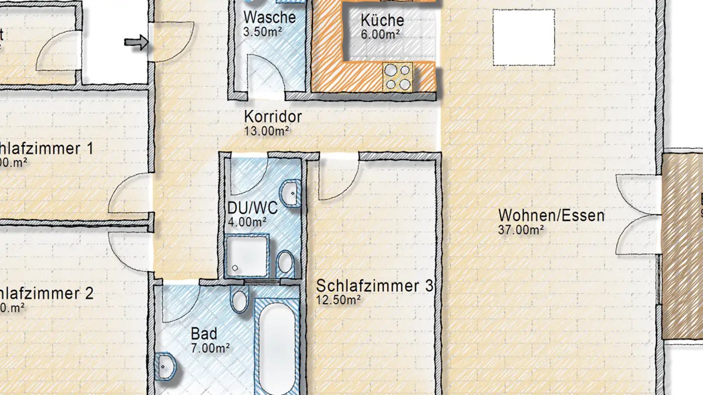 Attic flat for rent - Sytenweg 20, 8867 Niederurnen