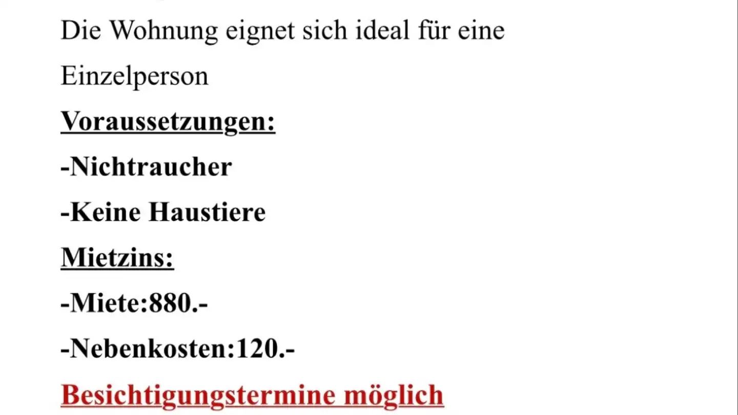 Appartement à louer - 8868 Oberurnen