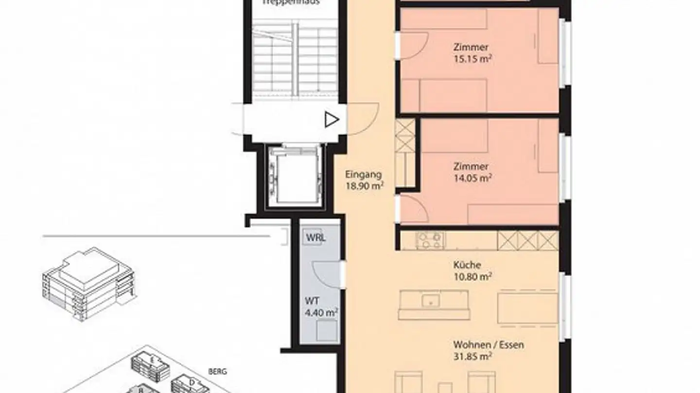 Appartement à louer - Dorfstrasse 2, 8835 Feusisberg - Photo 2