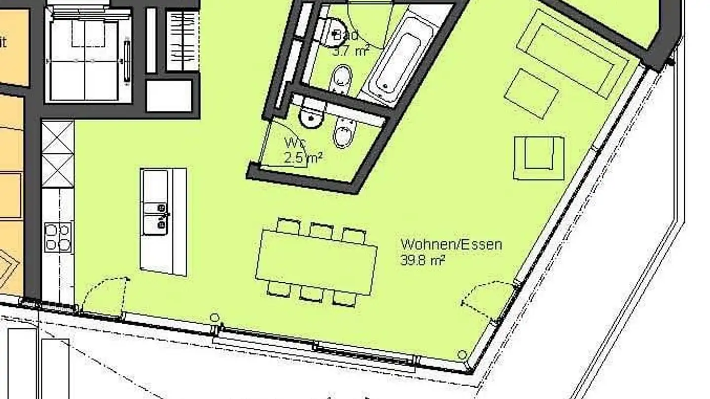 Penthouse mieten - Wiesenstrasse 25, 5000 Aarau - Foto 3