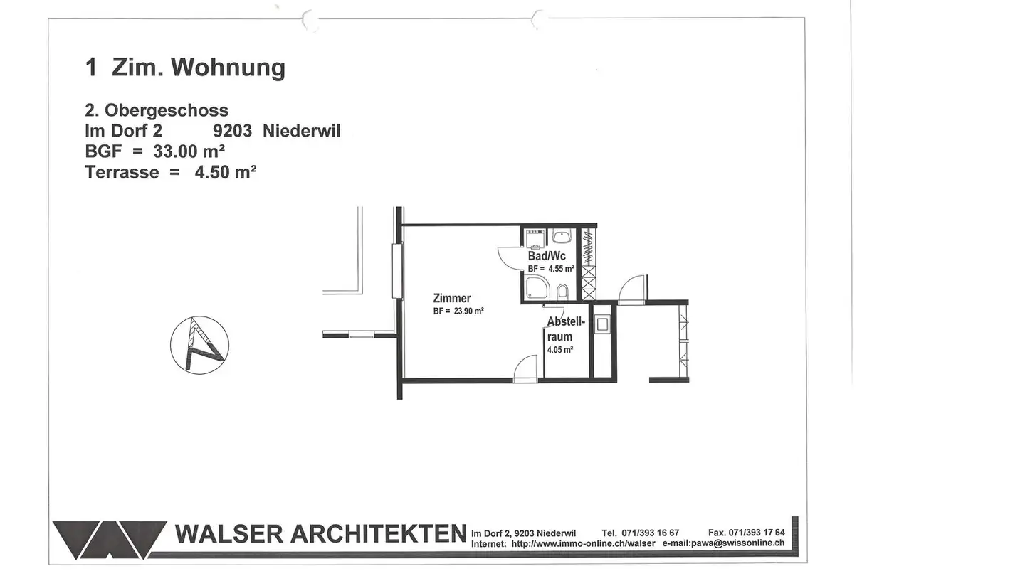 Appartement à louer - Im Dorf 2, 9203 Niederwil SG - Photo 2