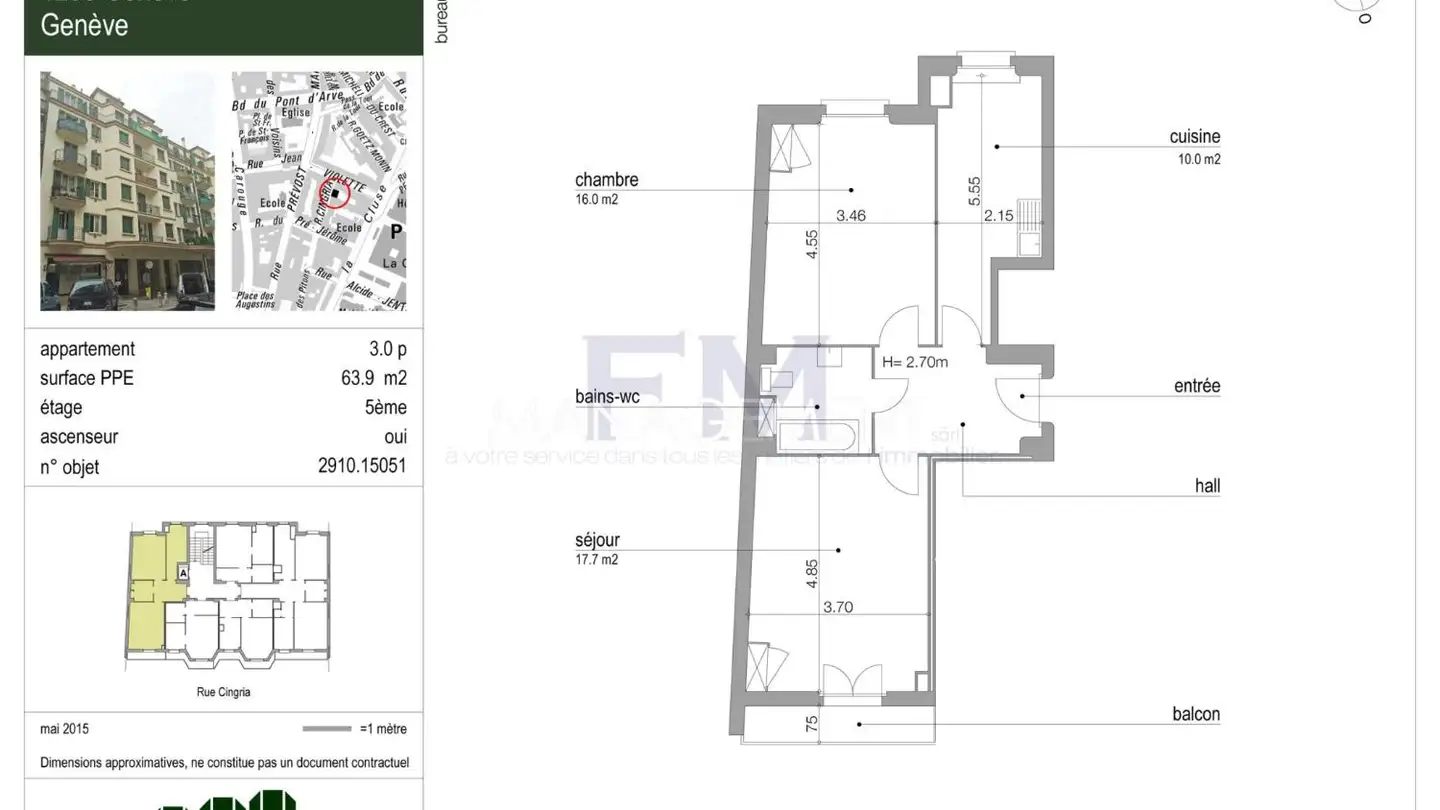 Appartement à louer - 1205 Genève - Photo 3