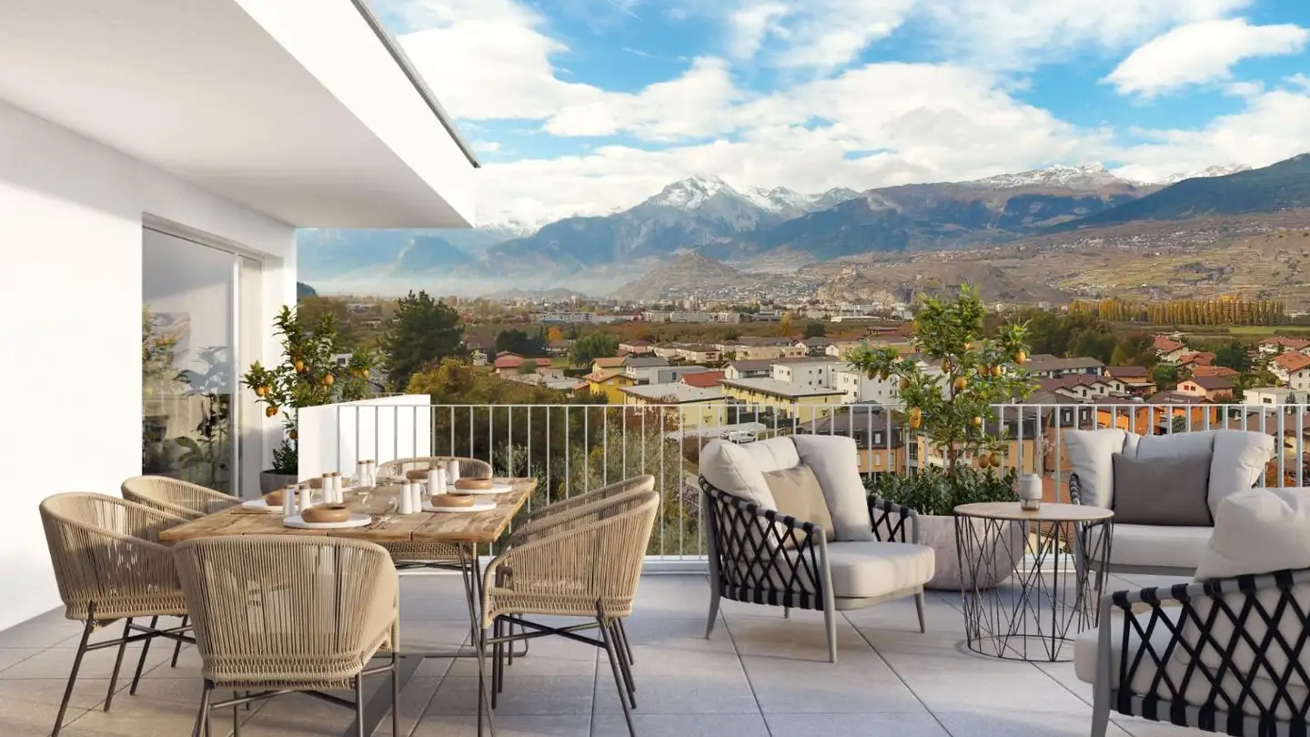 Stepped apartment for sale - 1967 Bramois
