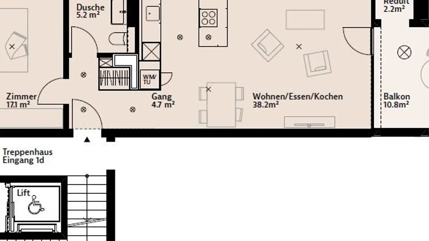 Appartamento in affitto - Mardeläckerstrasse 1d, 5417 Untersiggenthal - Foto 3