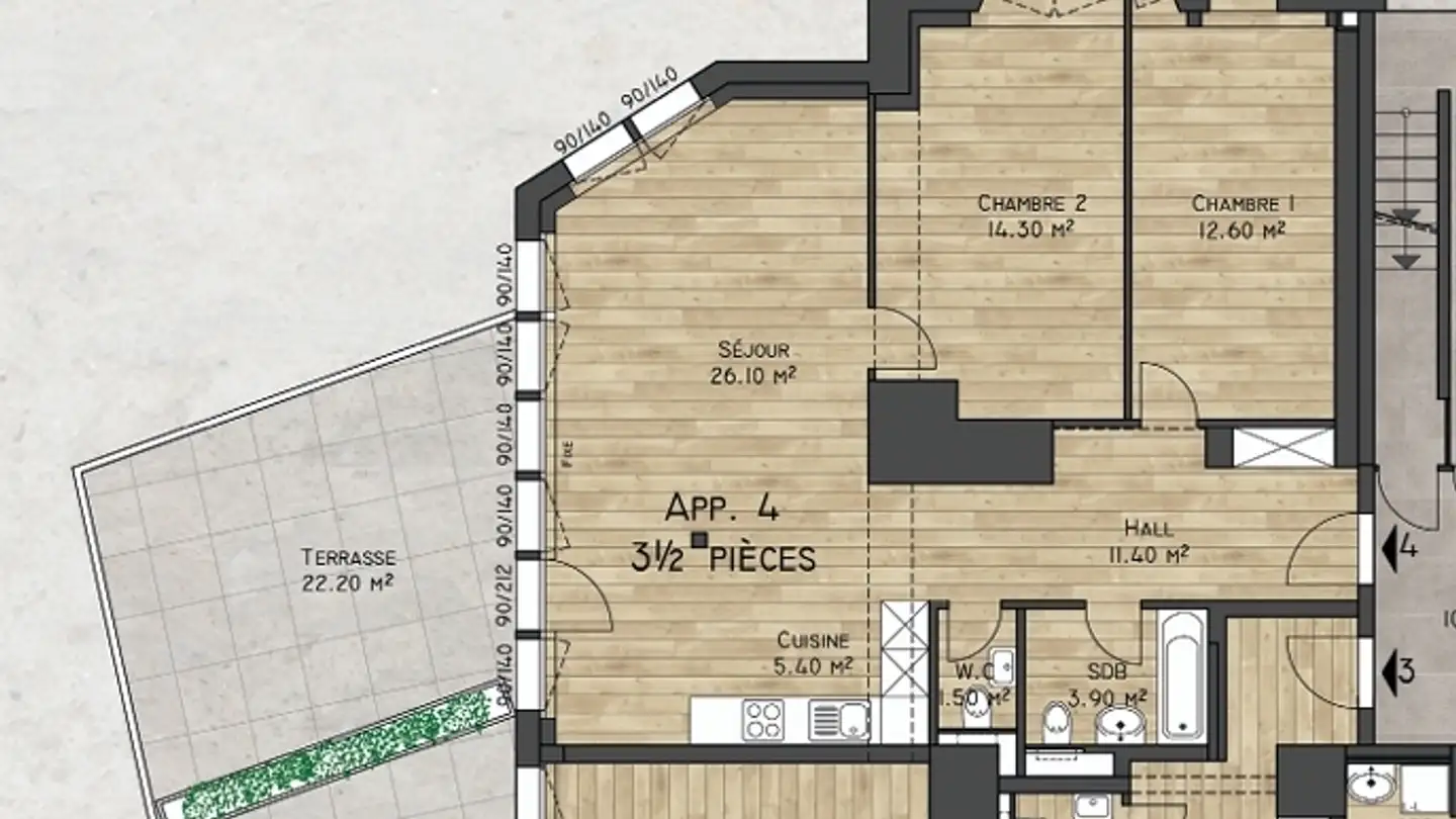 Bureau à vendre - Avenue Centrale, 1885 Chesières