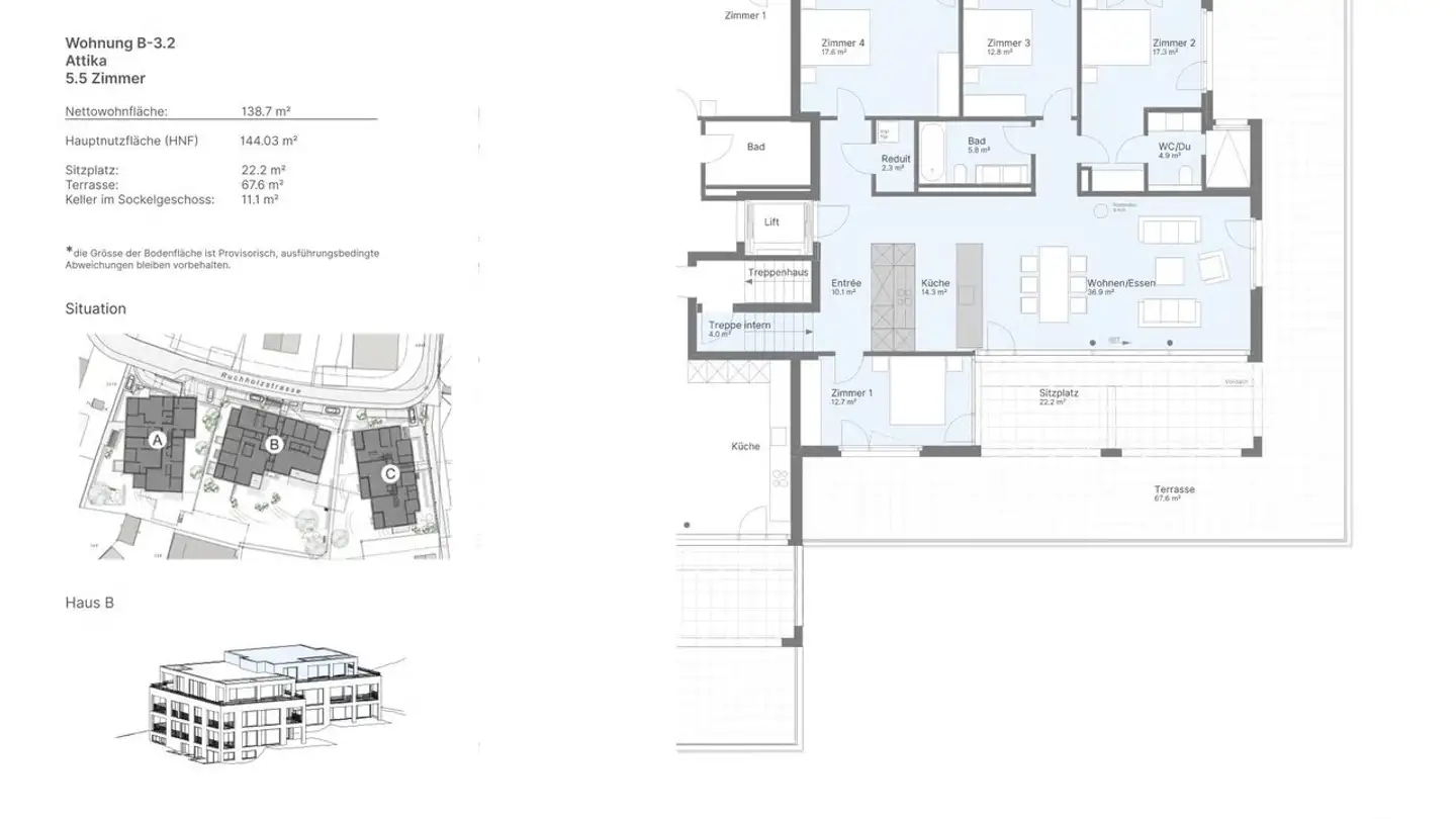 Attico in vendita - Ruchholzstrasse, 4103 Bottmingen - Foto 4