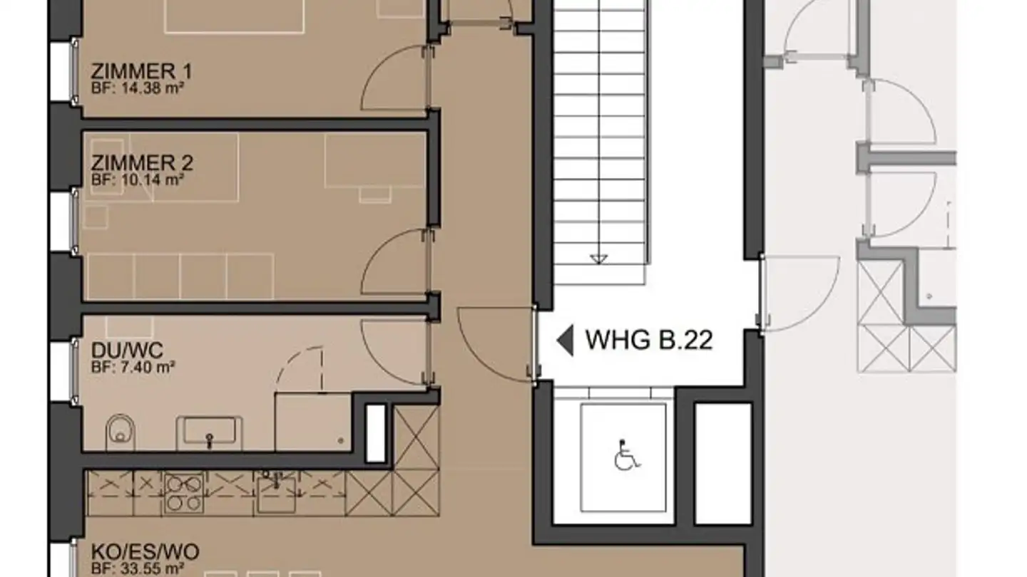 Appartement à louer - Studaweg 45, 7430 Thusis - Photo 4