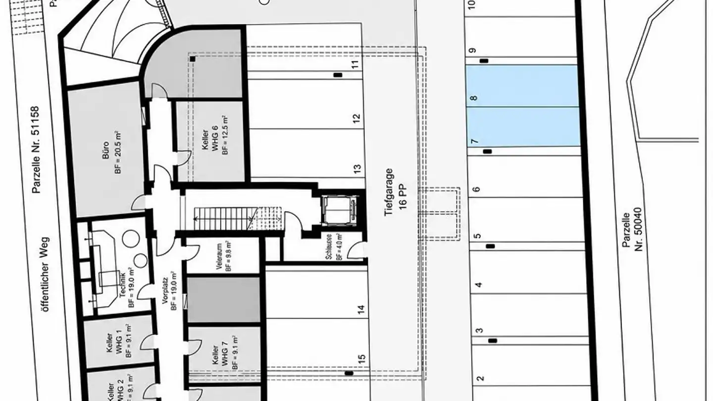 Underground parking space for sale - Thurstrasse 16, 8500 Frauenfeld - Photo 2